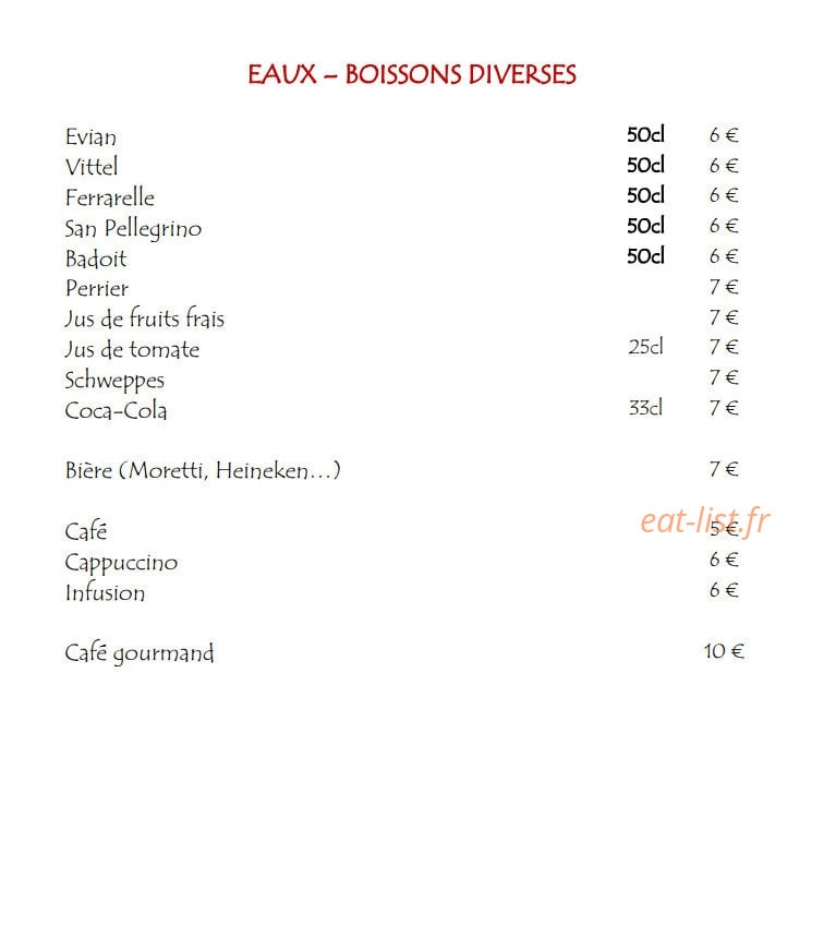 Restaurant Conti — carte page 10