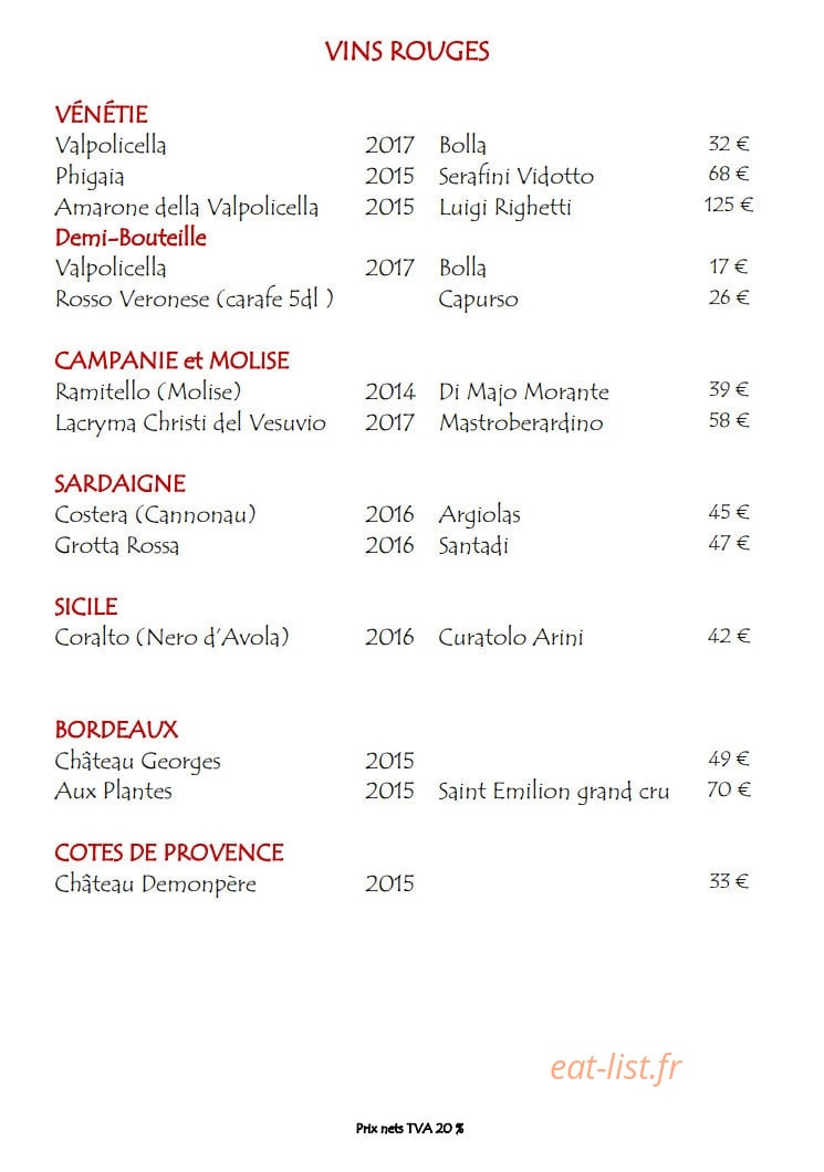 Restaurant Conti — carte page 6