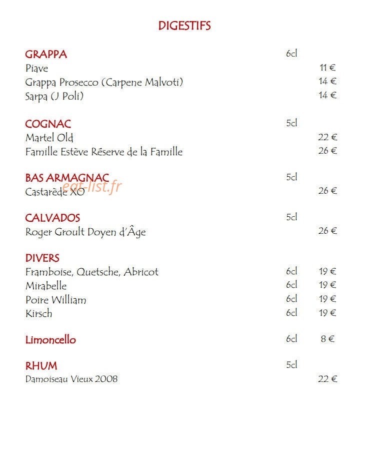 Restaurant Conti — carte page 9