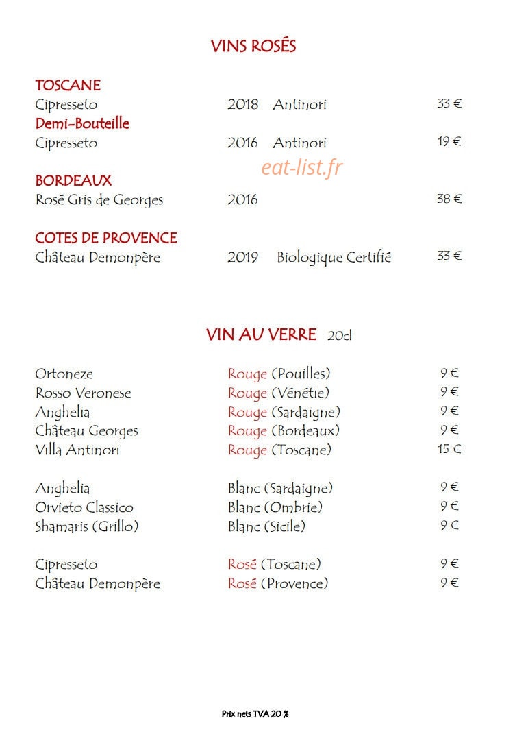 Restaurant Conti — carte page 8