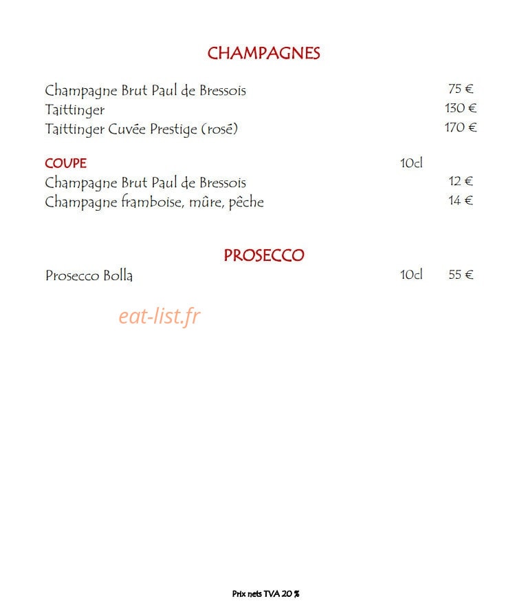 Restaurant Conti — carte page 4