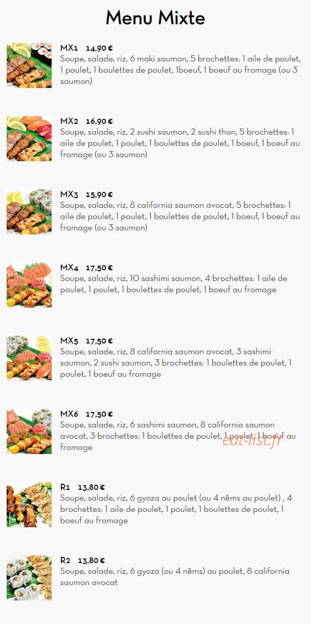 Resto Yummy — carte page 16