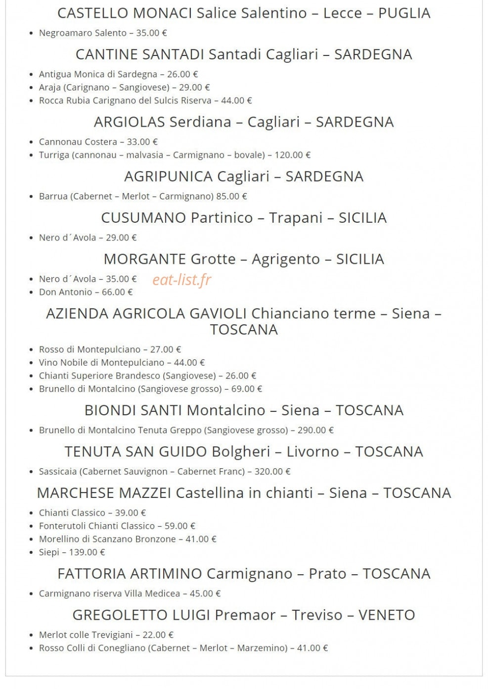 Romantica Caffé — carte page 2