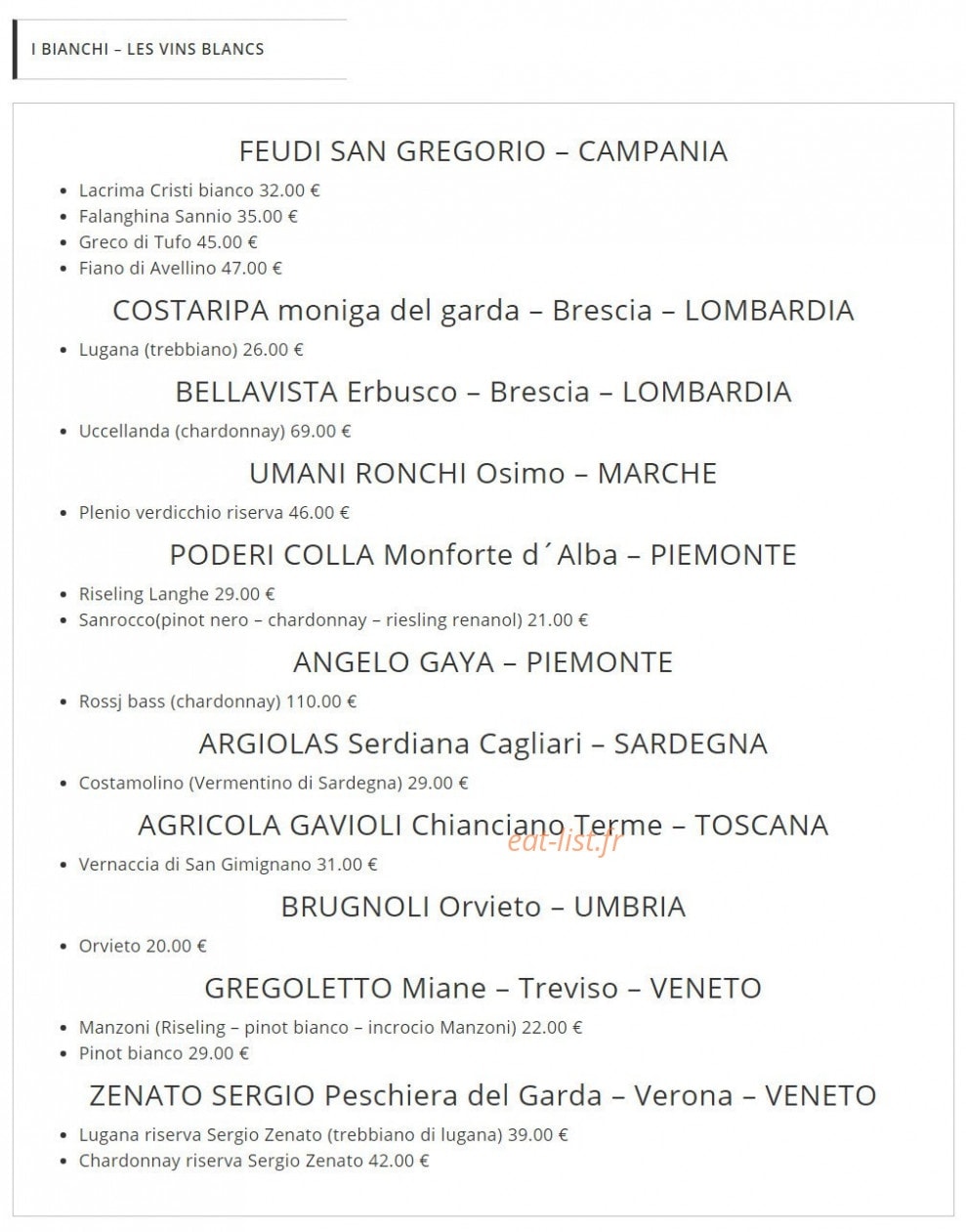 Romantica Caffé — carte page 3