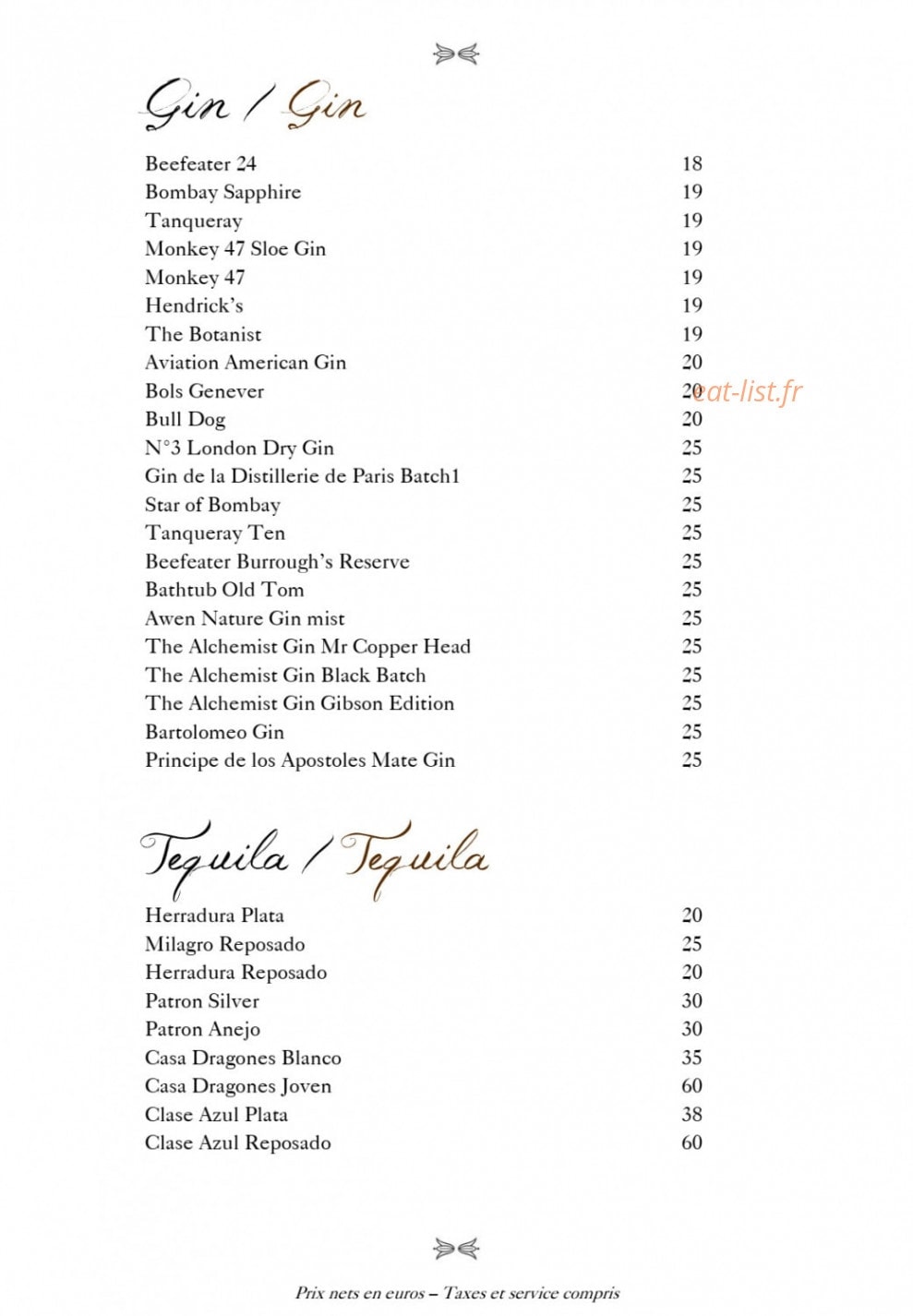 Saint James Paris — carte page 11
