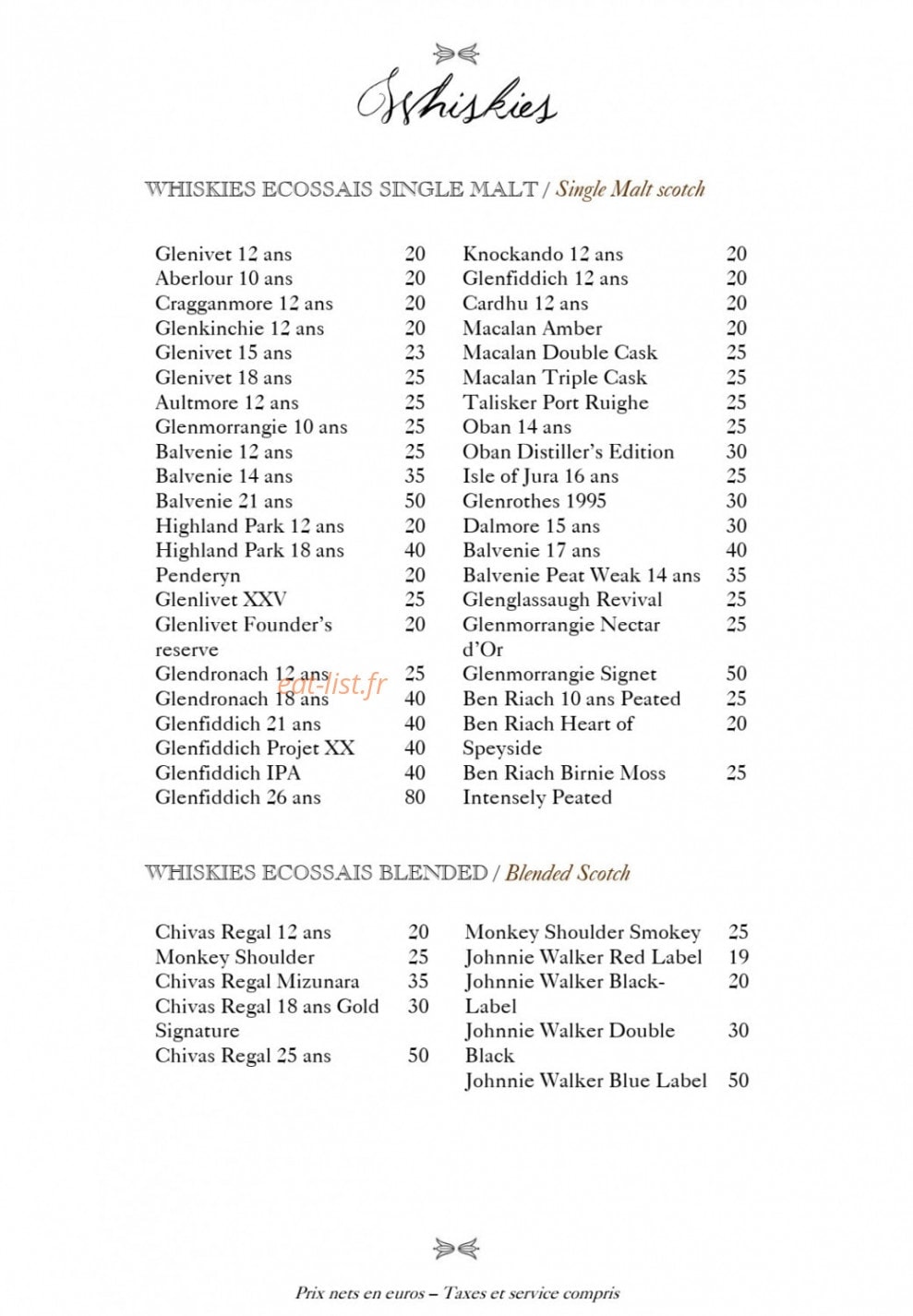Saint James Paris — carte page 15