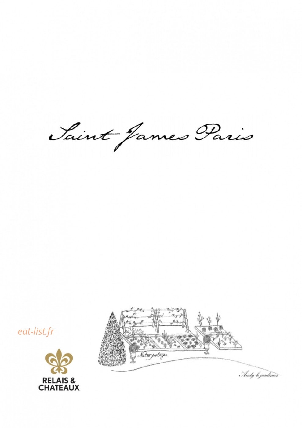 Saint James Paris — carte page 1