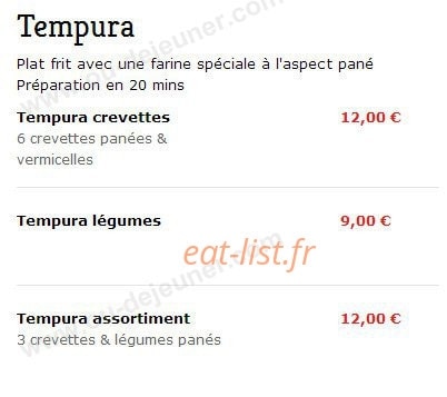 Saveurs de Tokyo — carte page 21