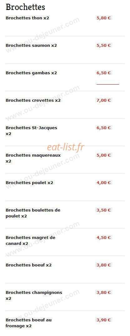 Saveurs de Tokyo — carte page 18