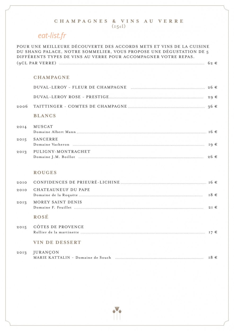 Shang Palace — carte page 20