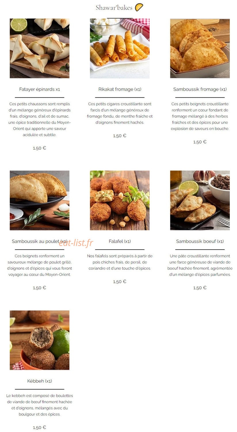 Shawar'Mama — carte page 6