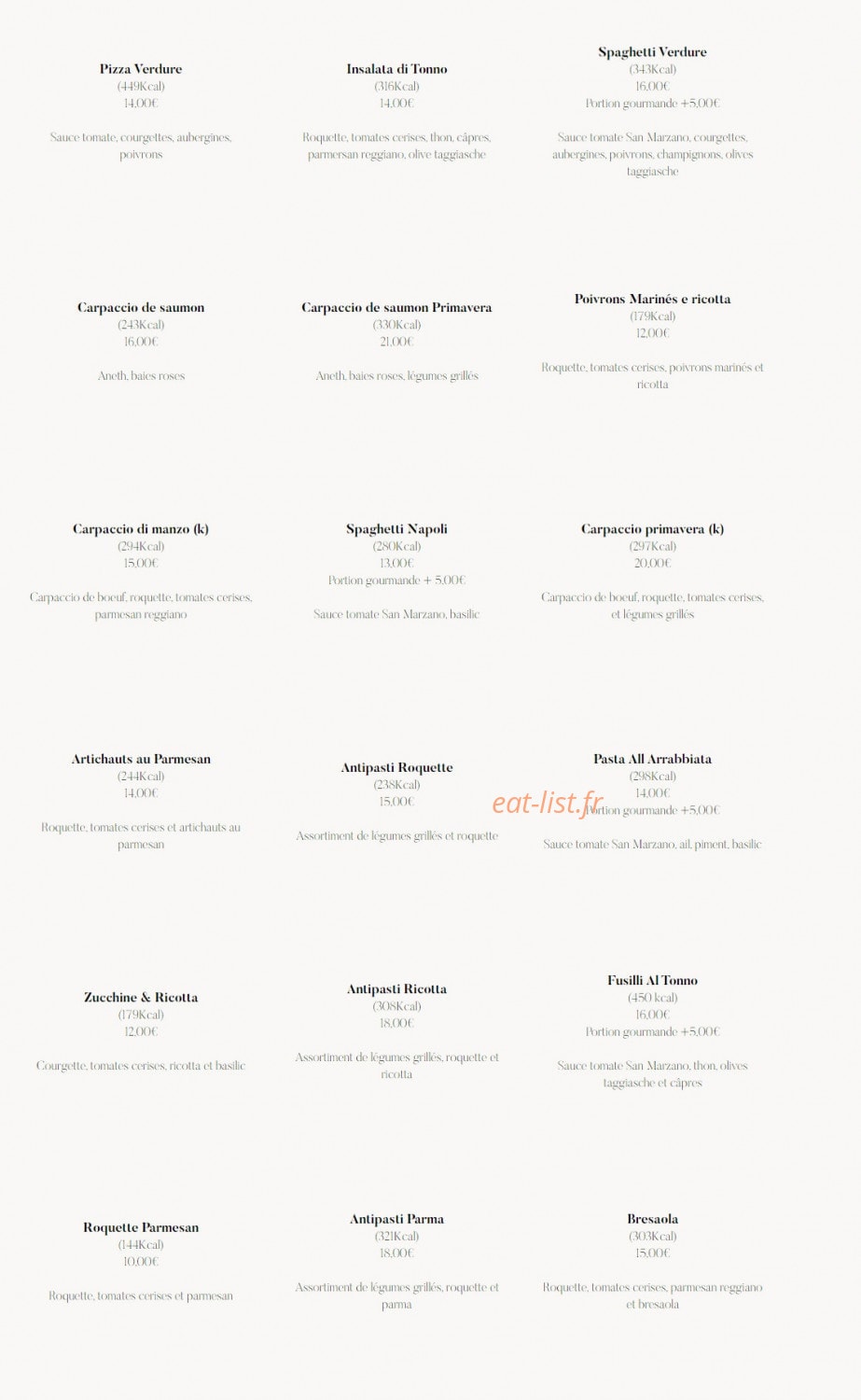 Sorella — carte page 3