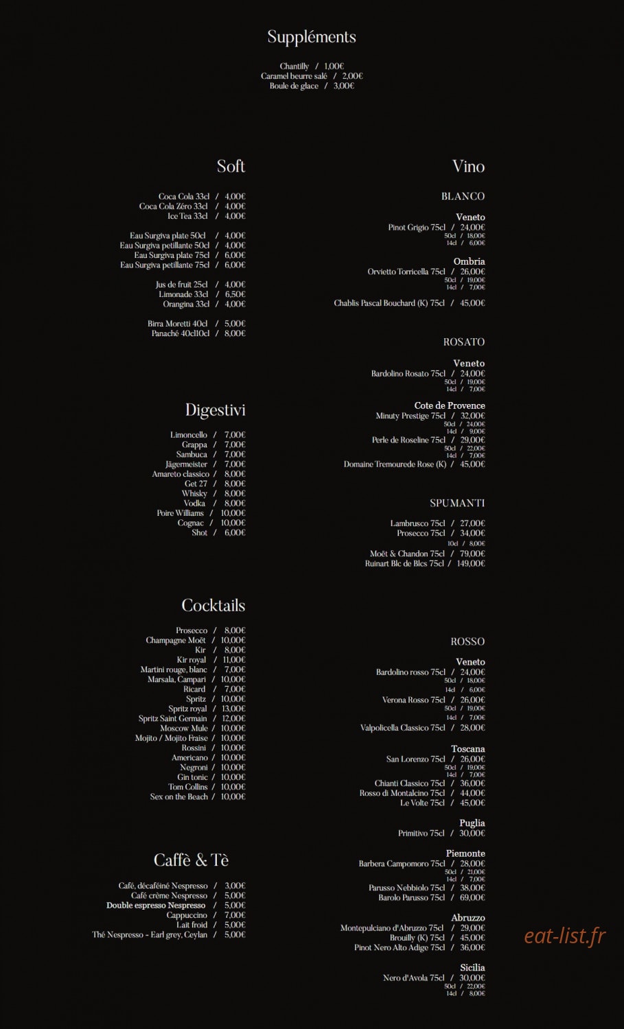 Sorella — carte page 4