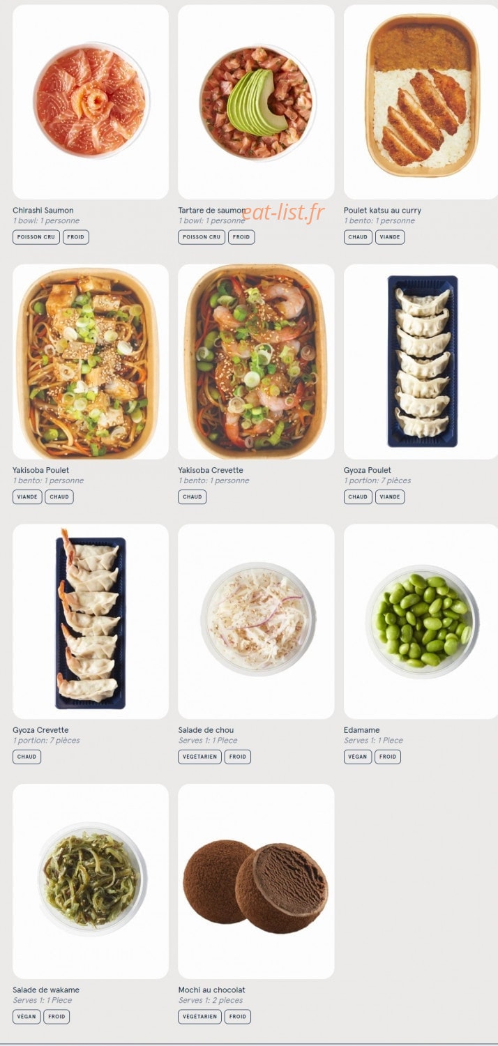 Sushi Daily — carte page 3