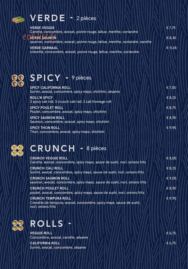 Sushi Daily — carte page 3