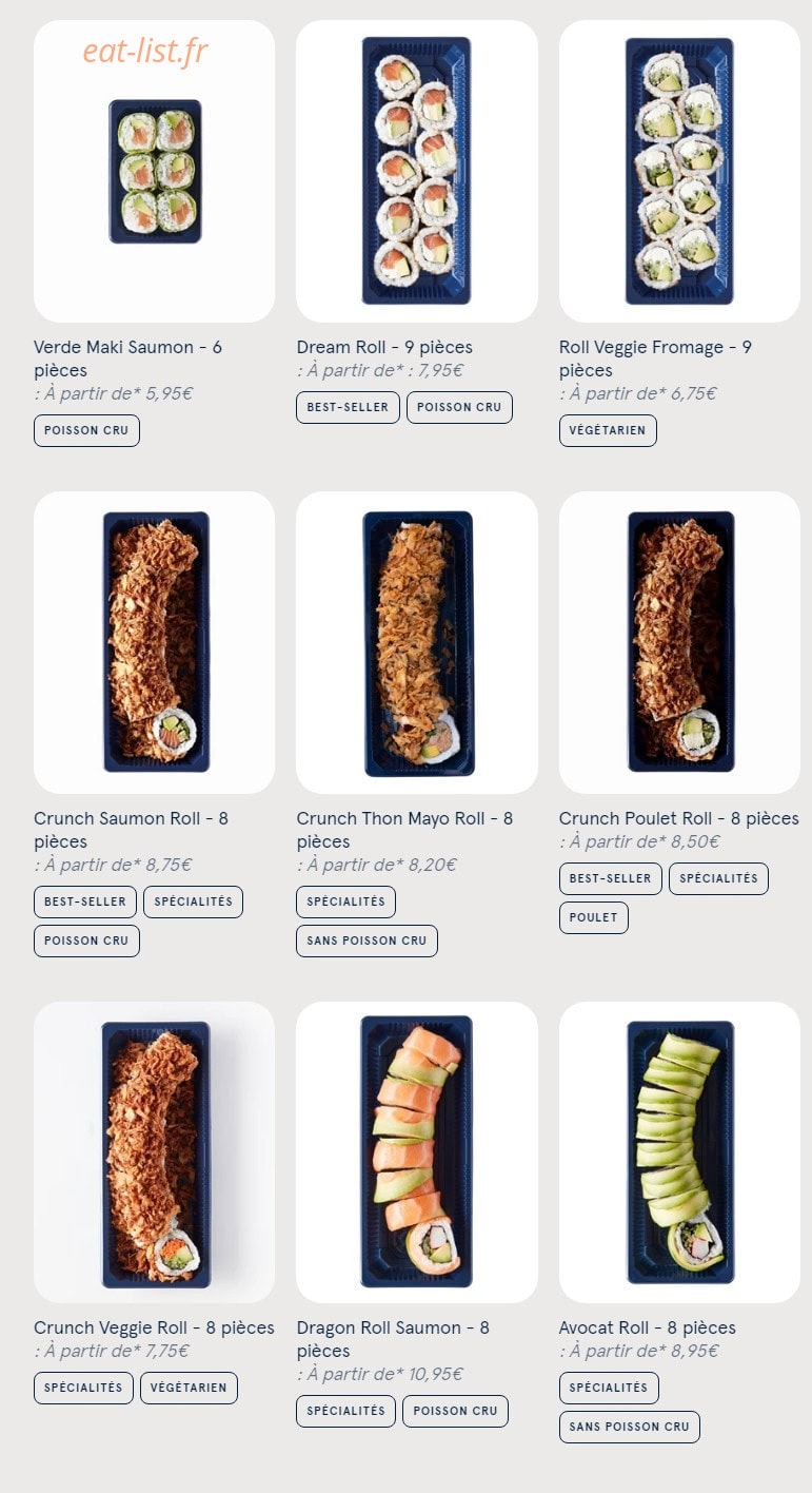 Sushi Daily — carte page 6