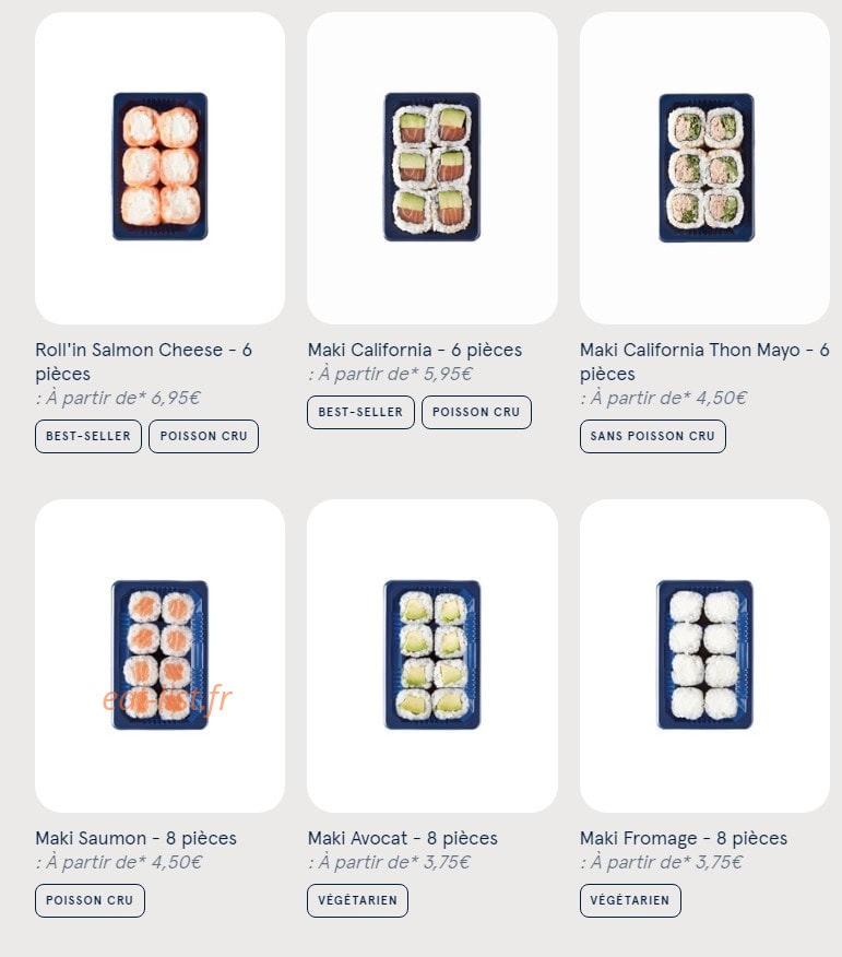 Sushi Daily — carte page 5
