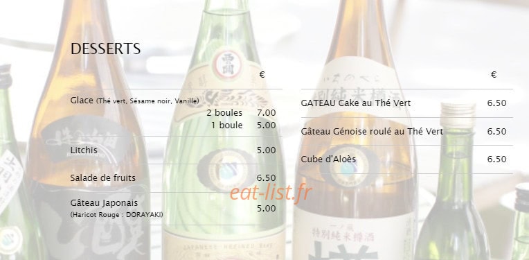 Sushi Gourmet — carte page 7