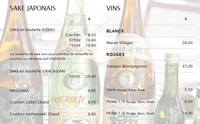 Sushi Gourmet — carte page 5
