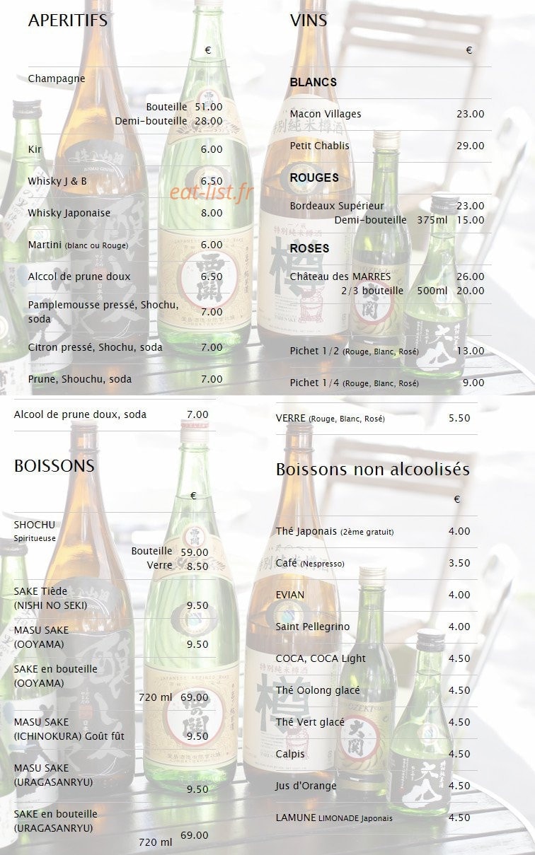Sushi Marché — carte page 4
