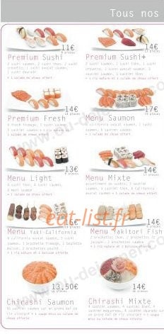 Sushi Premium — carte page 3