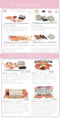 Sushi Premium — carte page 2