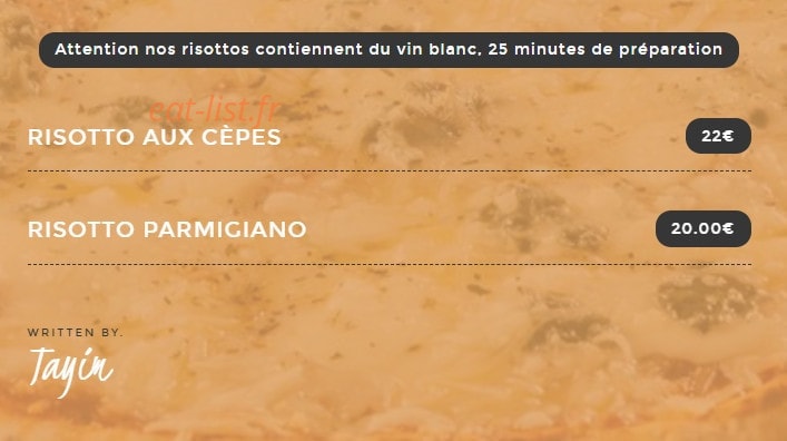 Tayim — carte page 8