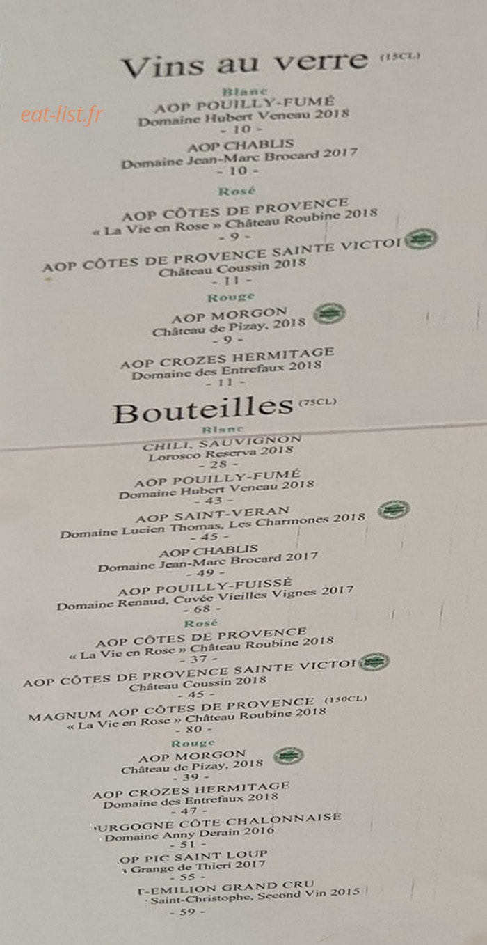 Toit Terrasse Molitor — carte page 2