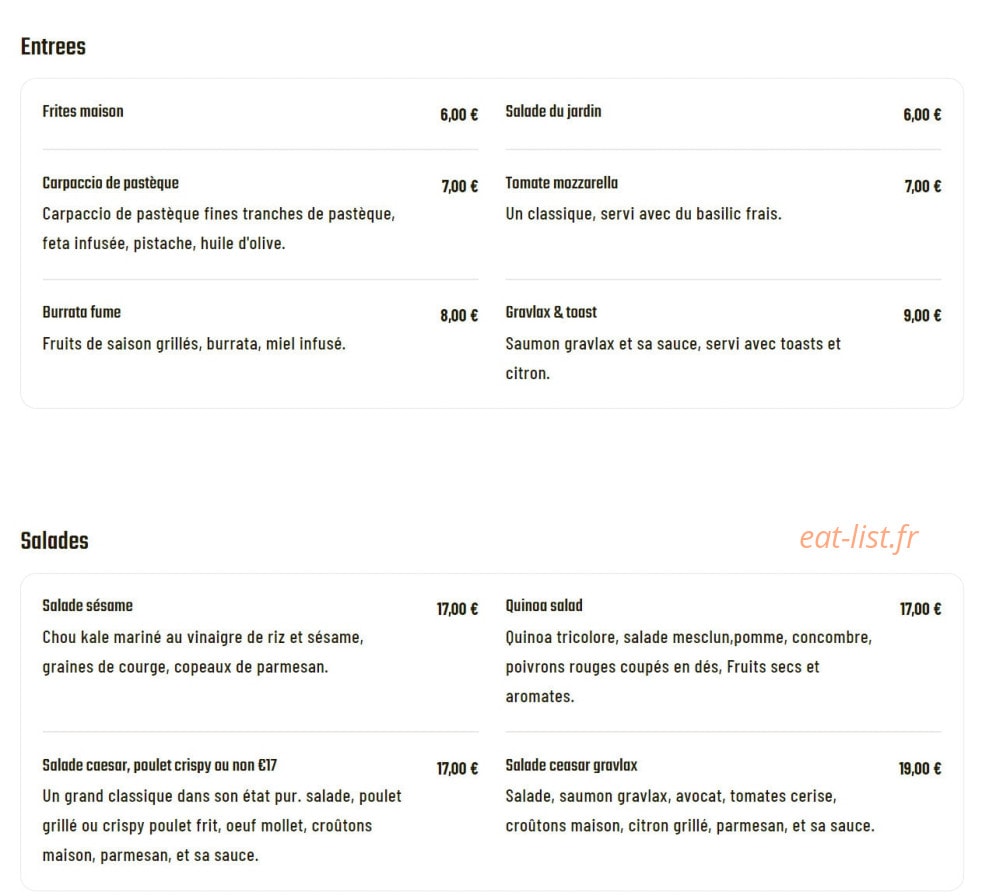 Treize au Clubhouse — carte page 1