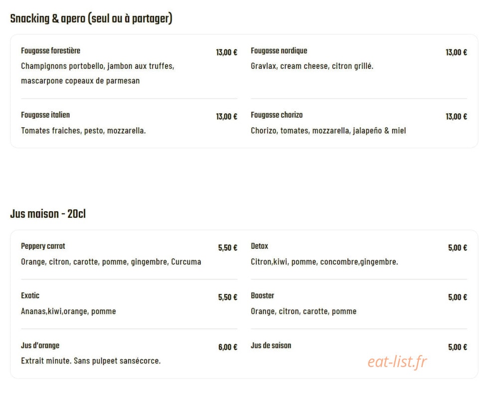 Treize au Clubhouse — carte page 3