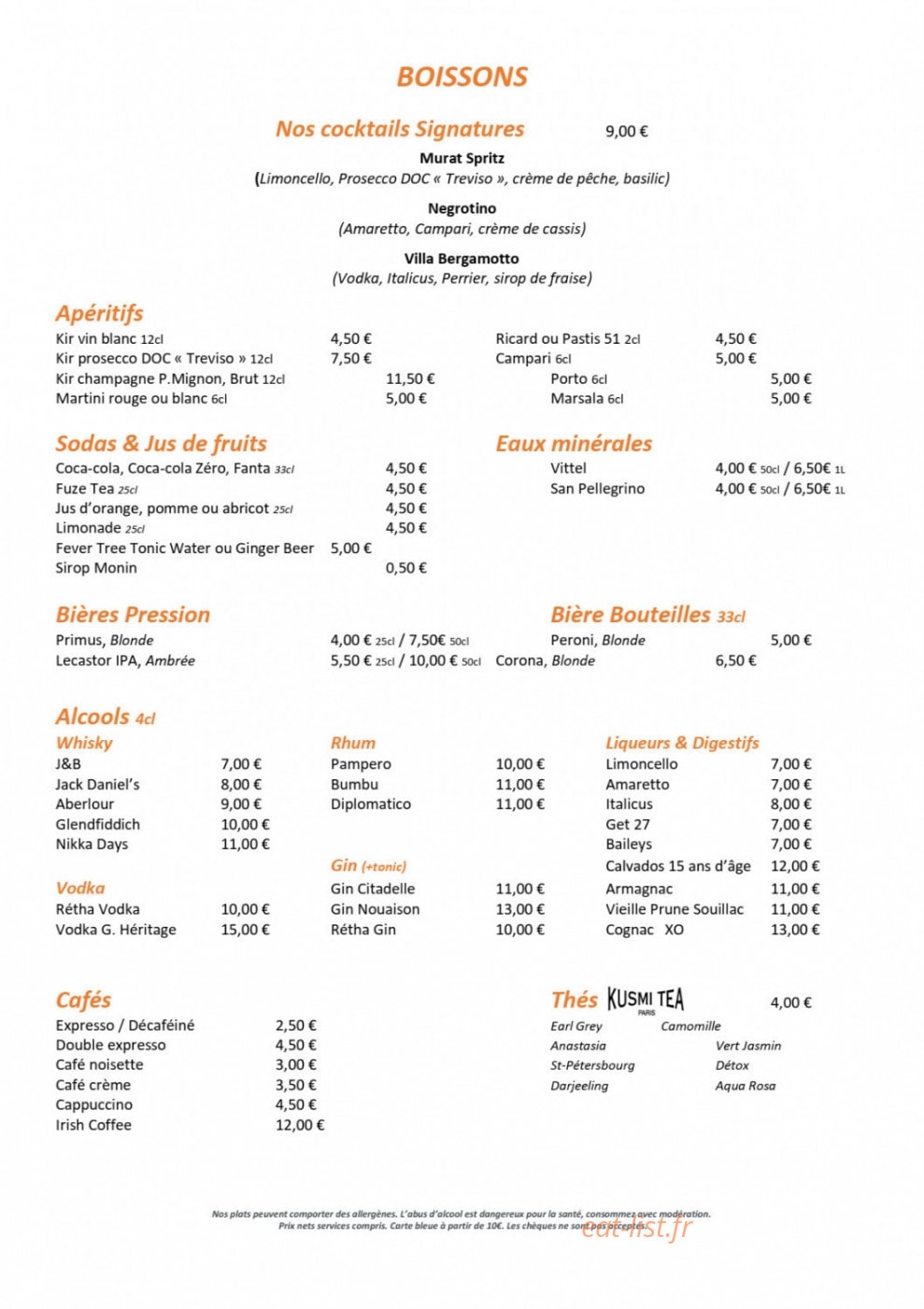Villa Murat — carte page 4