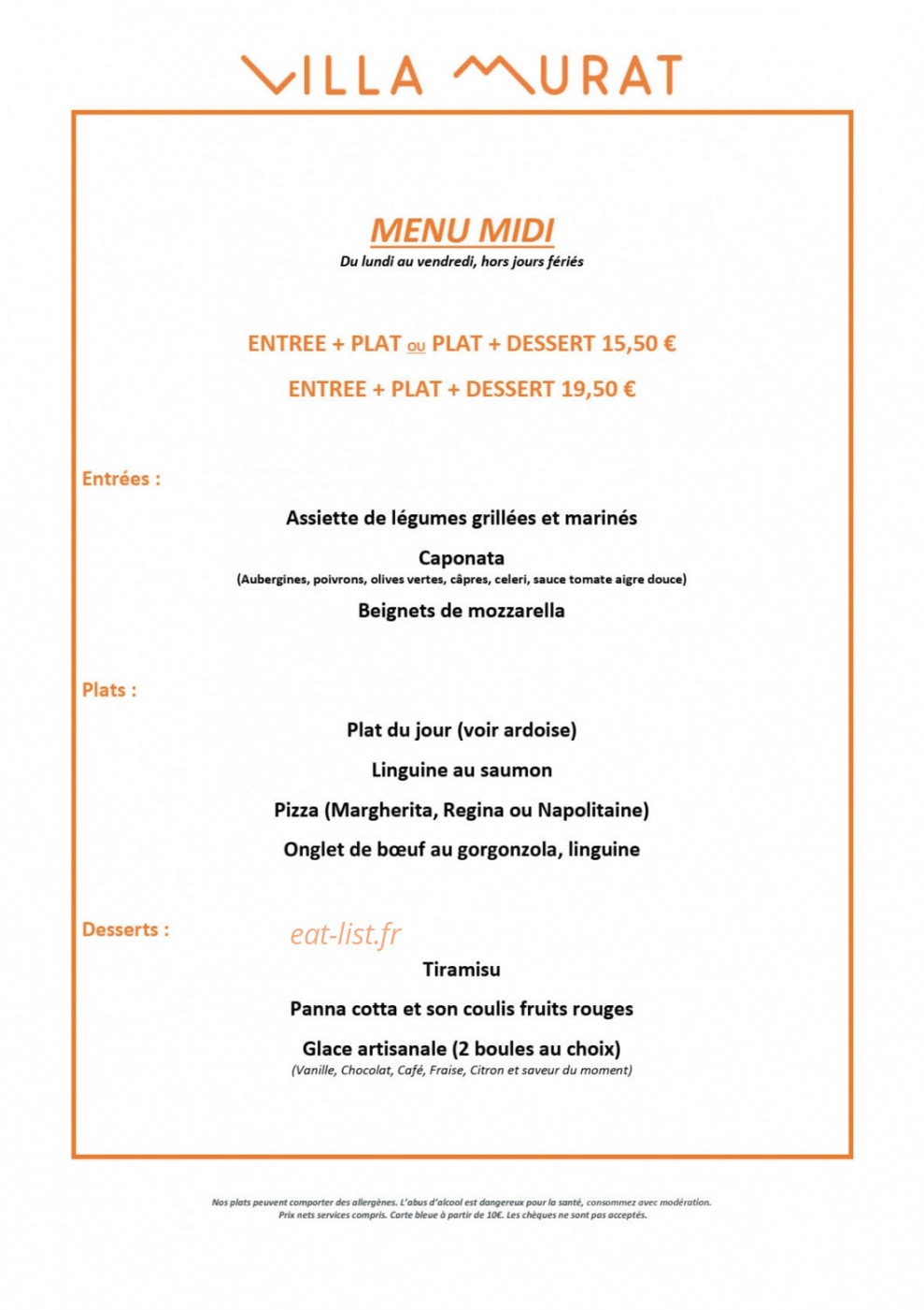 Villa Murat — carte page 1