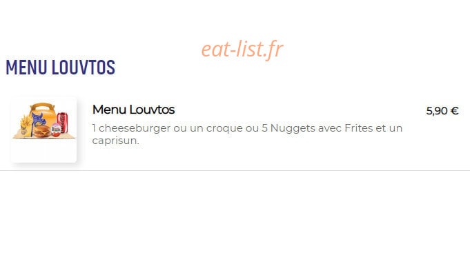 Alpha burger — carte page 5