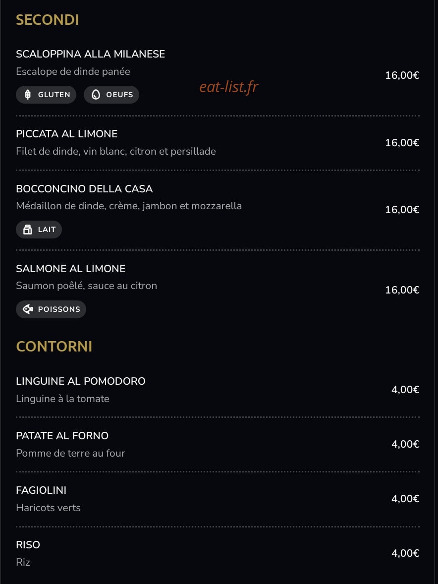 Amalfitana — carte page 3