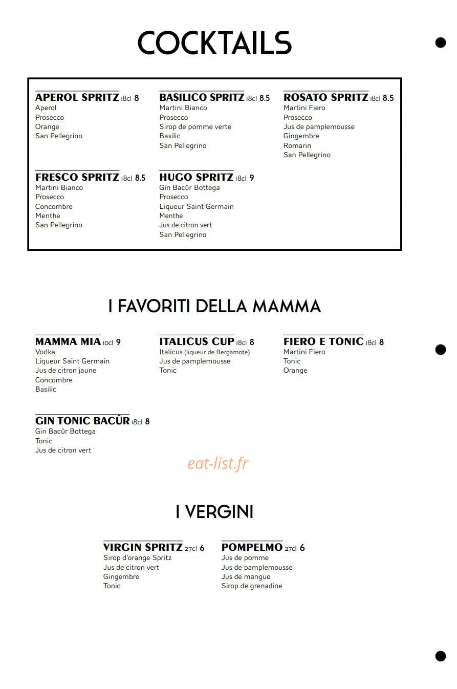 Andrea – Le Clan des Mamma — carte page 7