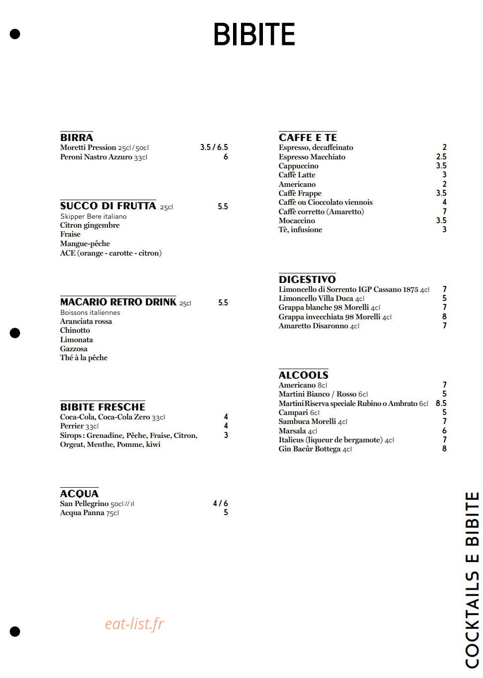 Andrea – Le Clan des Mamma — carte page 8
