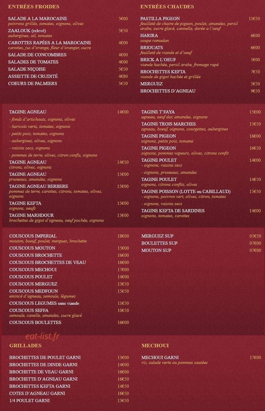 Aux 3 Marches — carte page 1