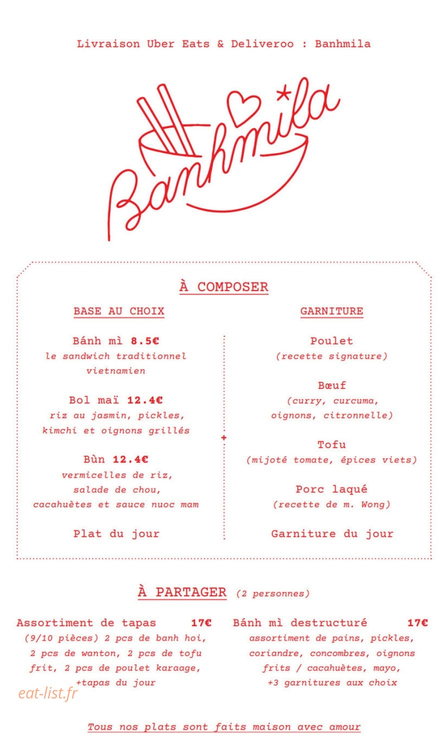 Banhmila — carte page 2