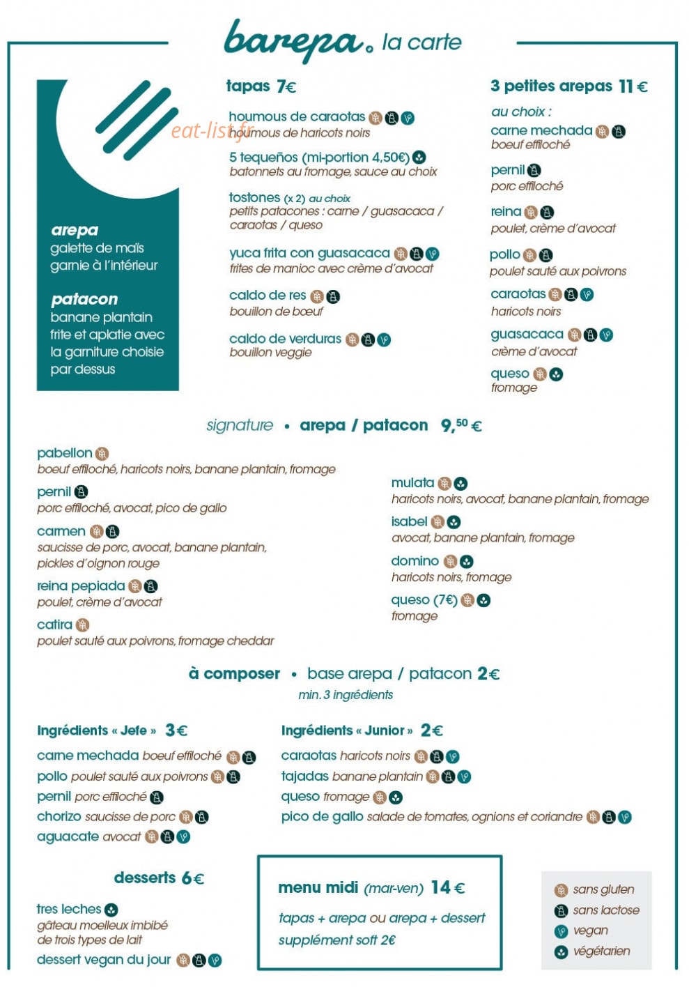 Barepa — carte page 1