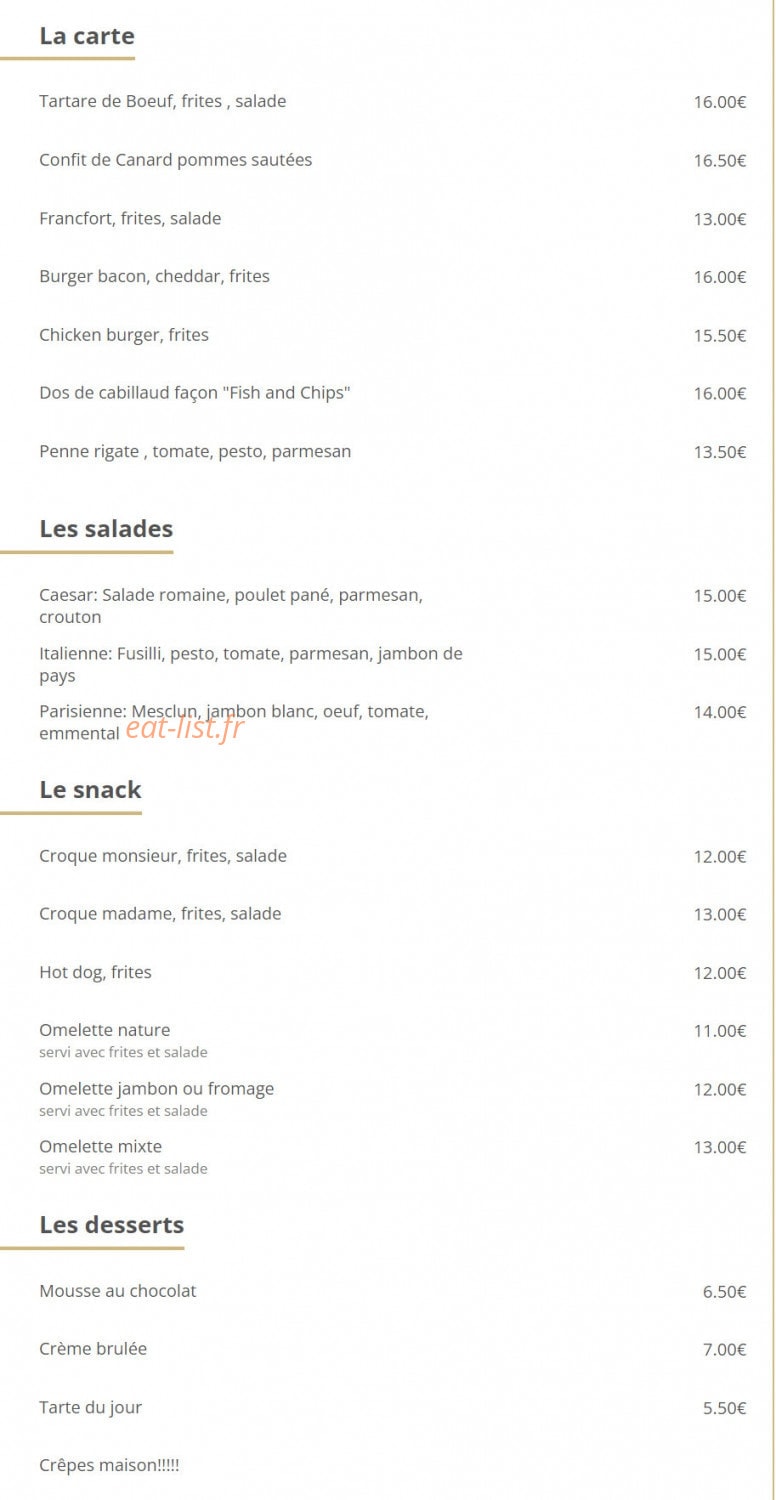 Beer Station — carte page 1