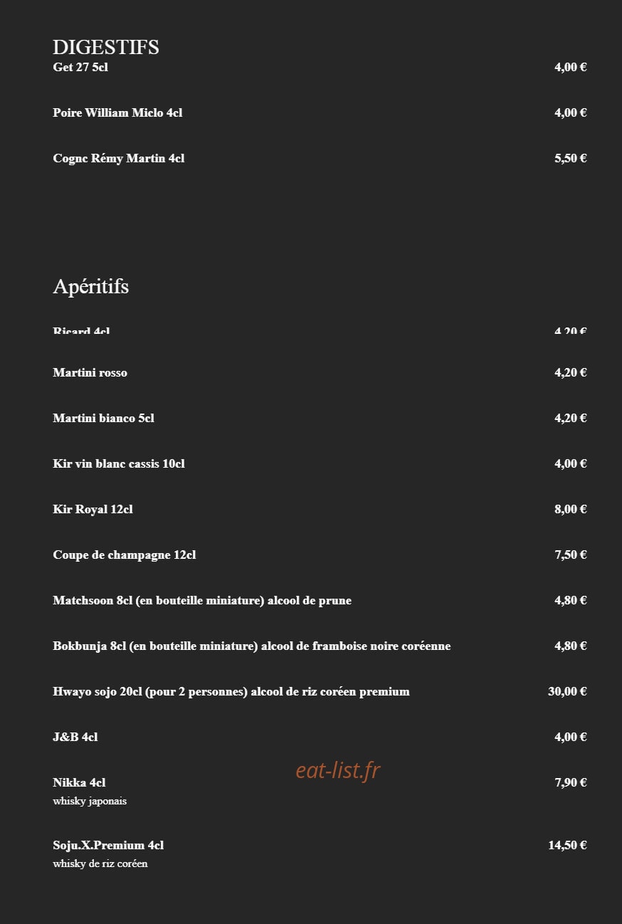 Bibimbaps — carte page 12