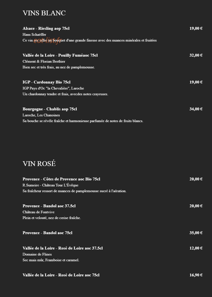 Bibimbaps — carte page 9