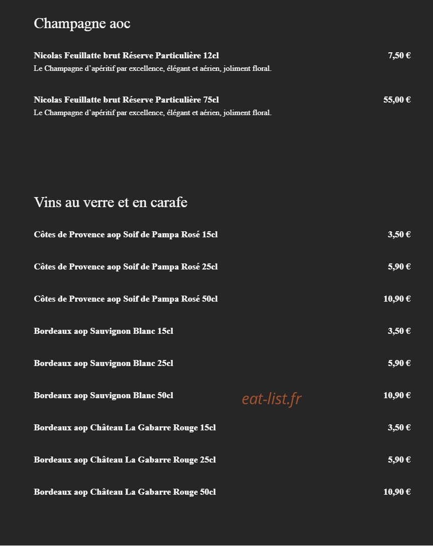 Bibimbaps — carte page 10