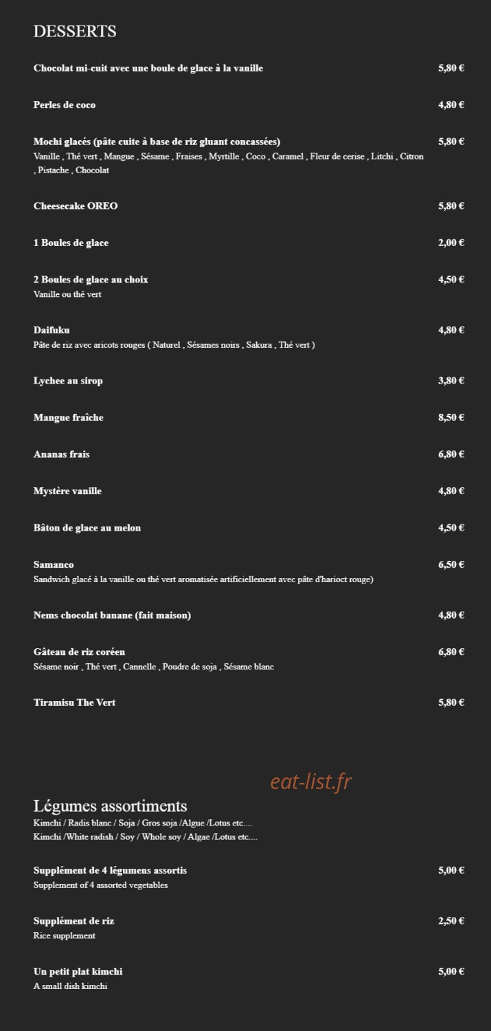 Bibimbaps — carte page 13