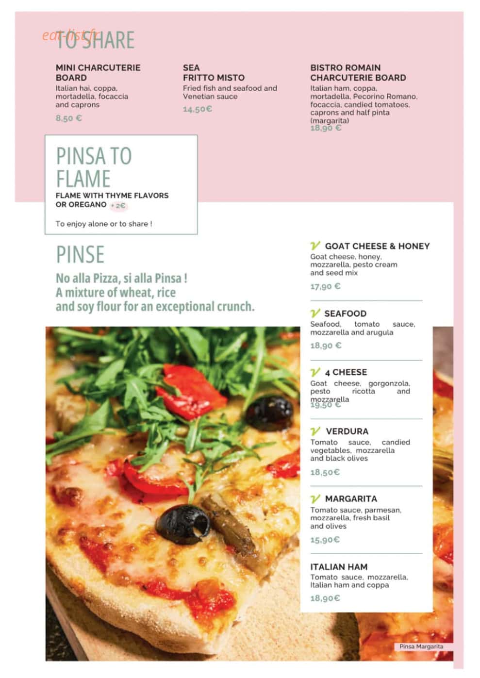 Bistro Romain — carte page 2