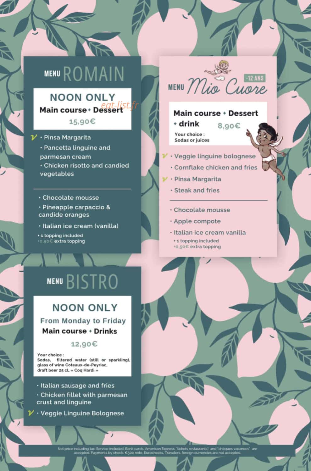 Bistro Romain — carte page 5