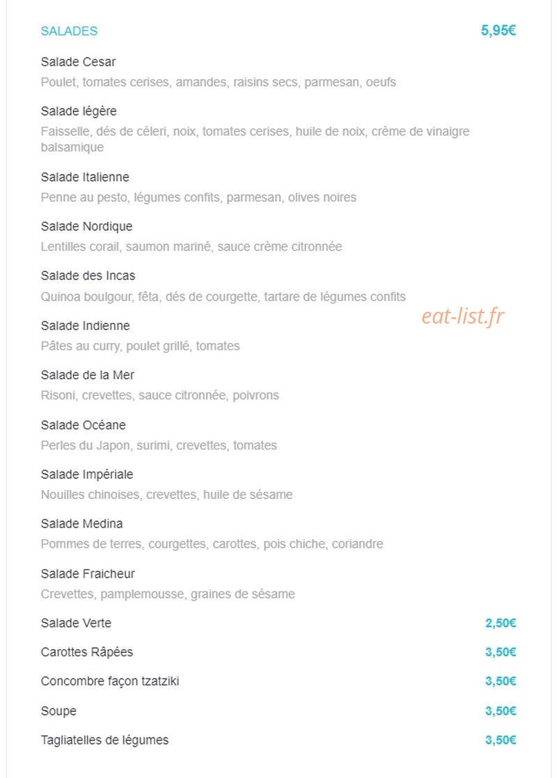 Boulangerie Léonie — carte page 1