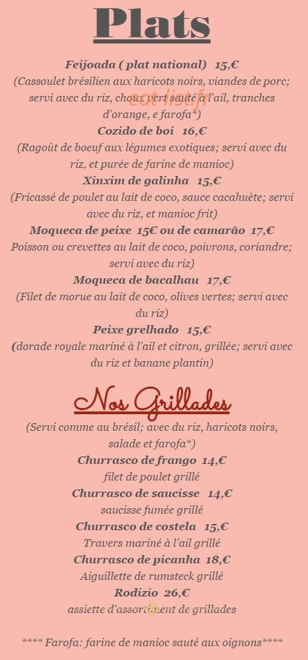 Brasileirinho — carte page 2