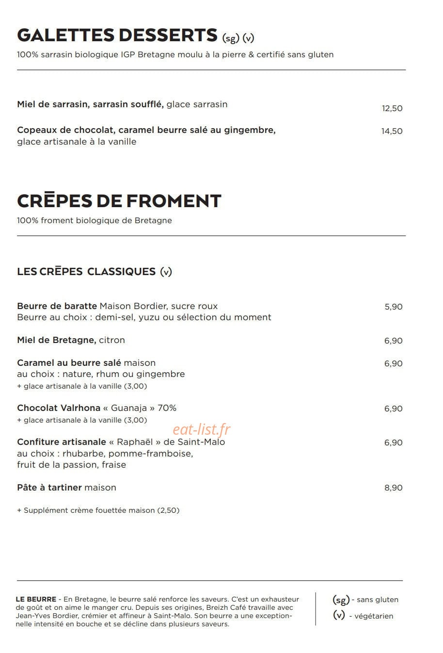 Breizh Café — carte page 5