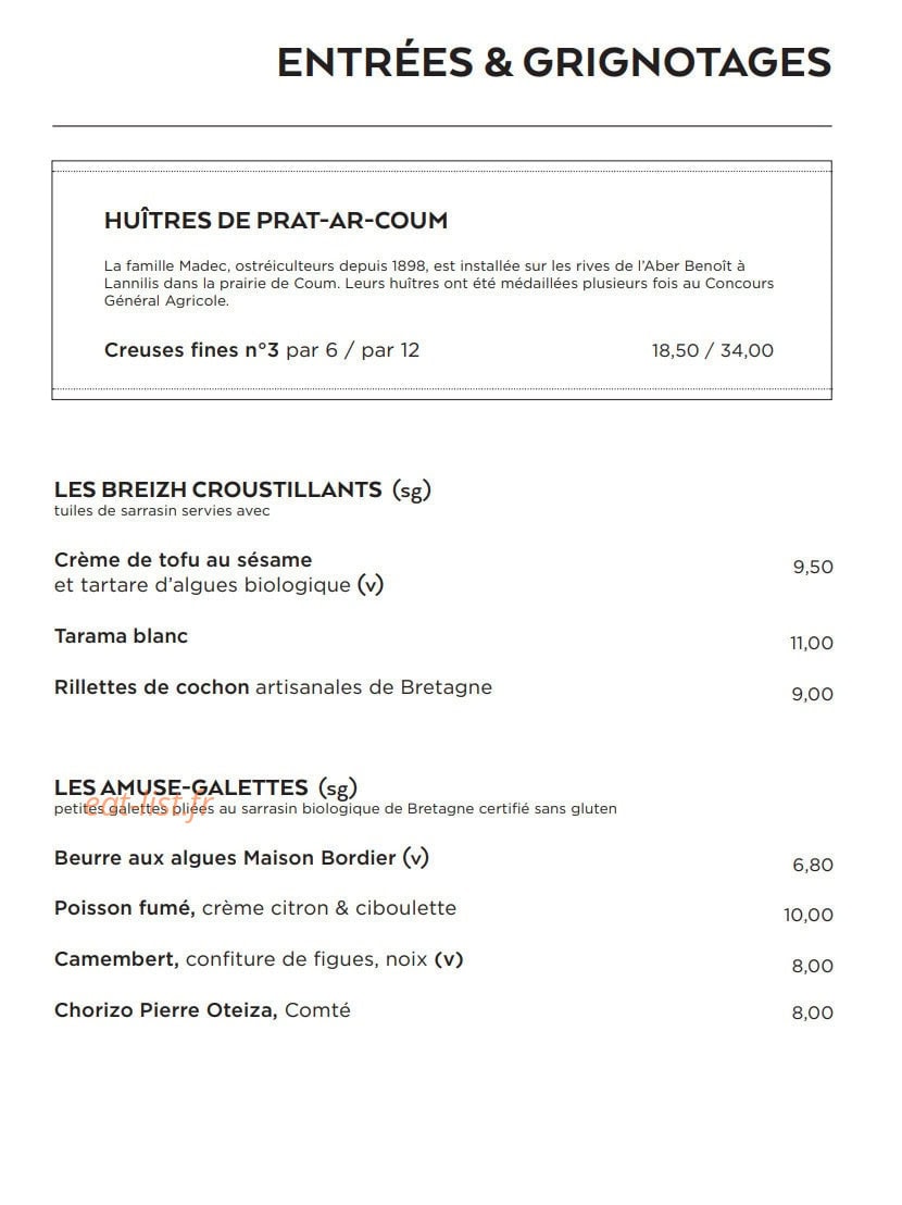 Breizh Café — carte page 2